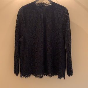 NWOT Joie Black lace top